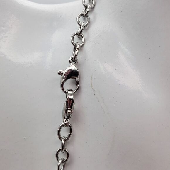 Gothic charm aurora borealis repurposed‎ necklace N2130 - Picture 4 of 5